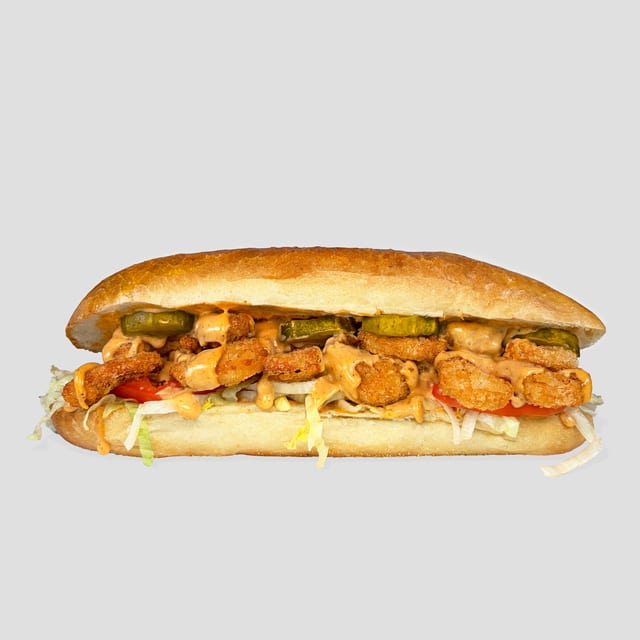 Shrimp Po’ Boy Sandwich.