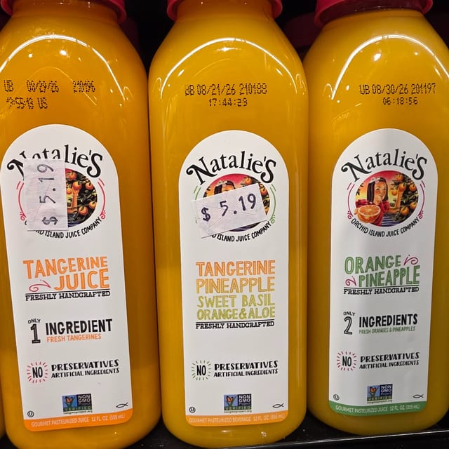 Natalie's Orange Juice.