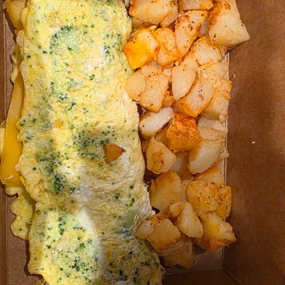 Cheddar & Broccoli Omelette Platter.
