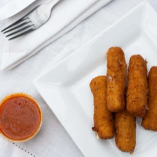 Breaded Mozzarella Sticks.