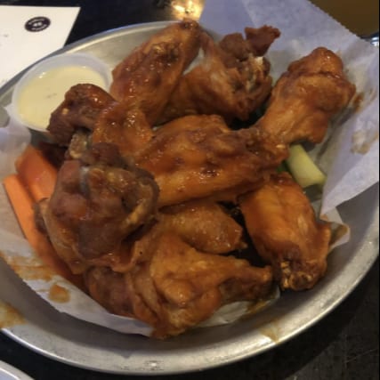 Buffalo Wings With Fries.